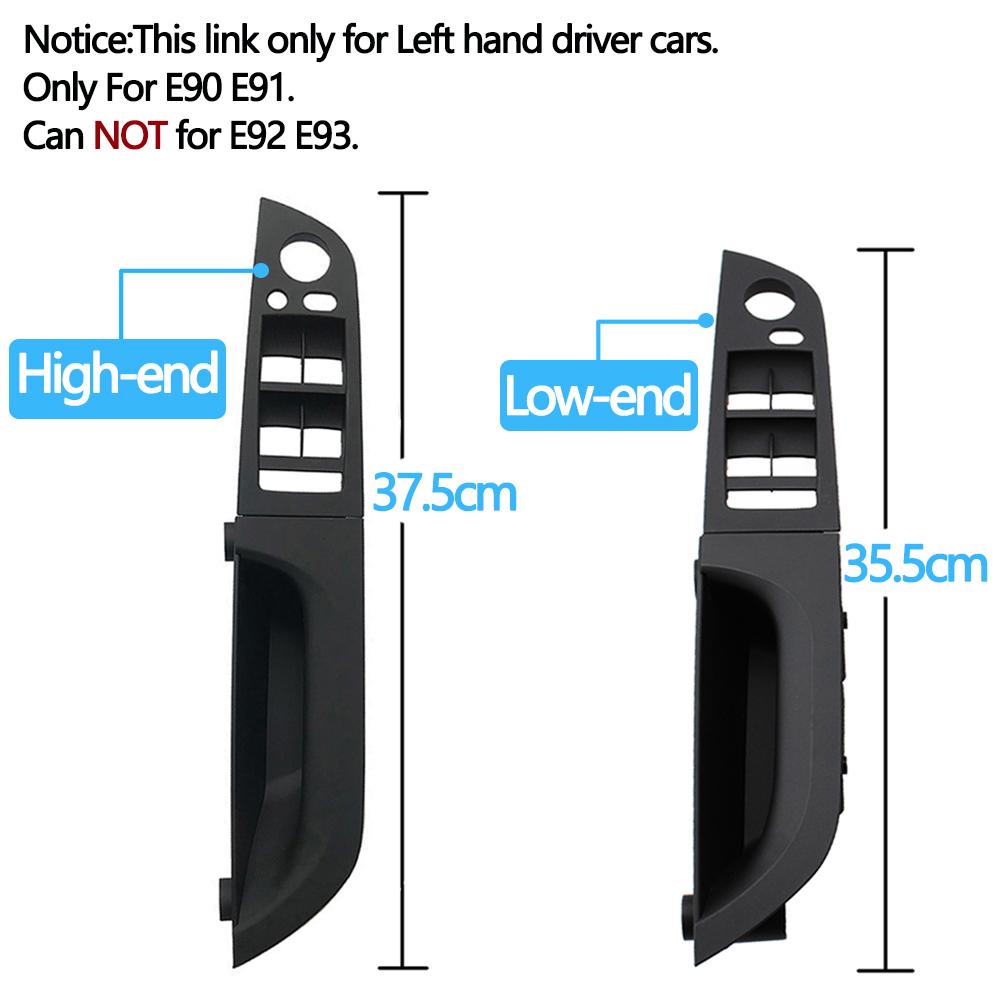 LHD левый водительский подлокотник для внутренней двери, оконный переключатель, замена панели для BMW 3 серии E90 E91 316 318 320 325