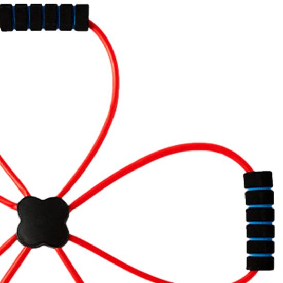Эспандер для пилатеса с 4 петлями, расширитель груди, растяжка мышц, силовая тренировка, эластичная лента, домашний тренажерный зал, оборудование для тренировок всего тела
