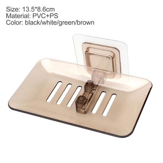 Держатель для мыла, простой в установке, самоклеящийся держатель для мыла в ванной из ПВХ для дома