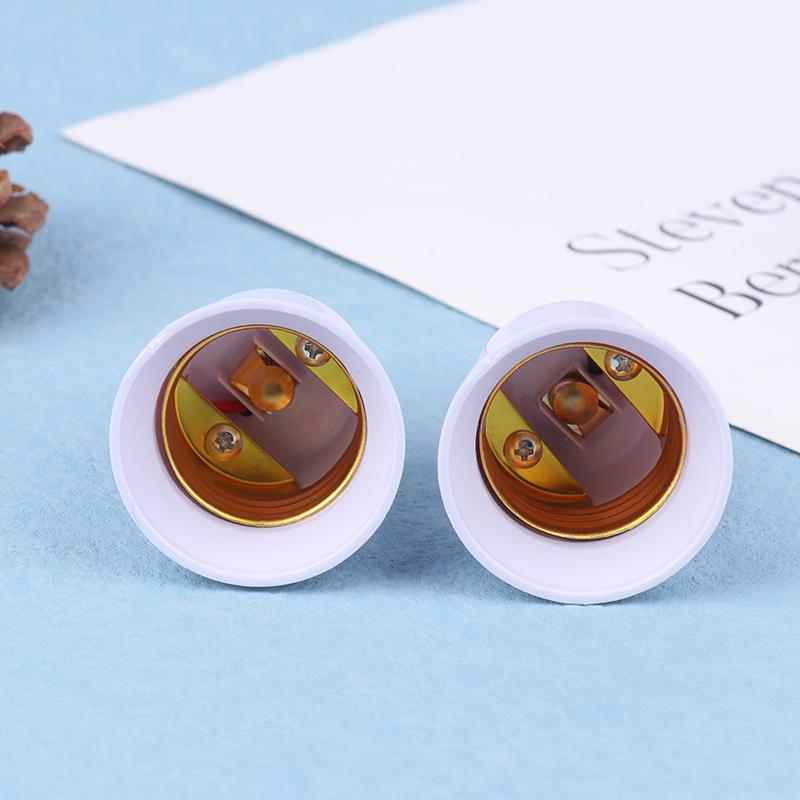 2 шт. E14 в E27 E14-D27 адаптер переходная розетка огнестойкий пластиковый адаптер переходник для лампы адаптер патрона лампы