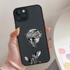 INS Модный Серебряная Роза Чехол для Телефона Для iPhone 16 15 11 12 14 13 Pro Max Mini X XSMax XR 7 8 Plus SE4 16e Милые Силиконовые Чехлы