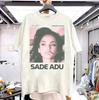 Sade Adu Редкий Дизайн Вневременные Звуки Белая Футболка