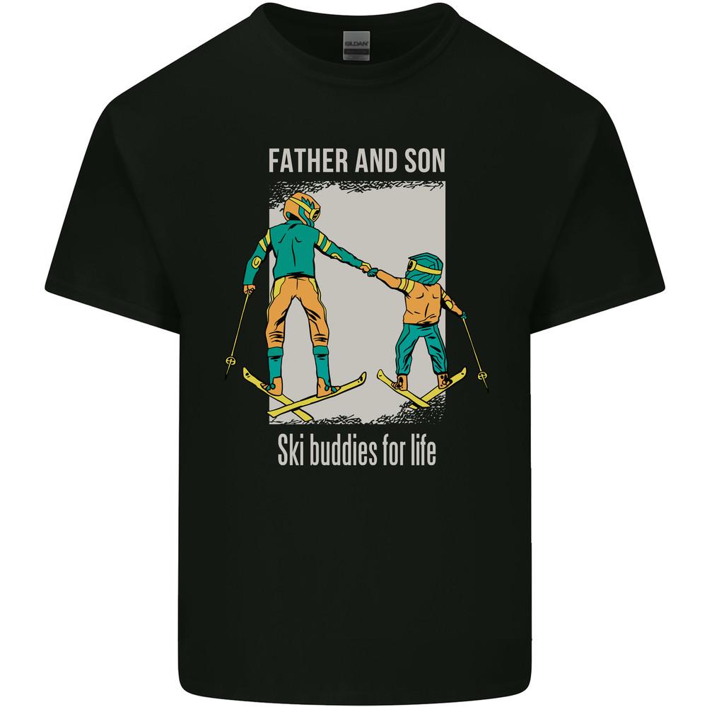 Skiing Father & Son Ski Buddies Fathers Day Mens Light Cotton T-Shirt Unisex T-Shirt