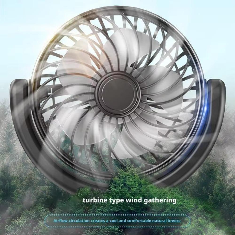 ABS+PP Cooler Air Fan Rotation Double Head Fans New Car Cooling Fan Car