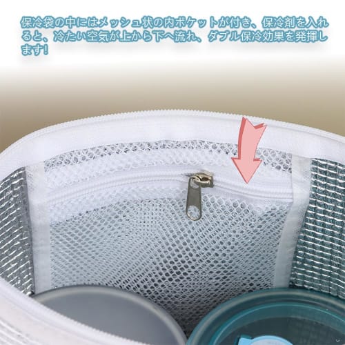 LIKENNY Aluminum Cooler Bags, Set of 2, Small, Thickened Waterproof Cooler Bags, Simple Design, Ideal for Lunch Boxes and Food Storage, Convenient Zip