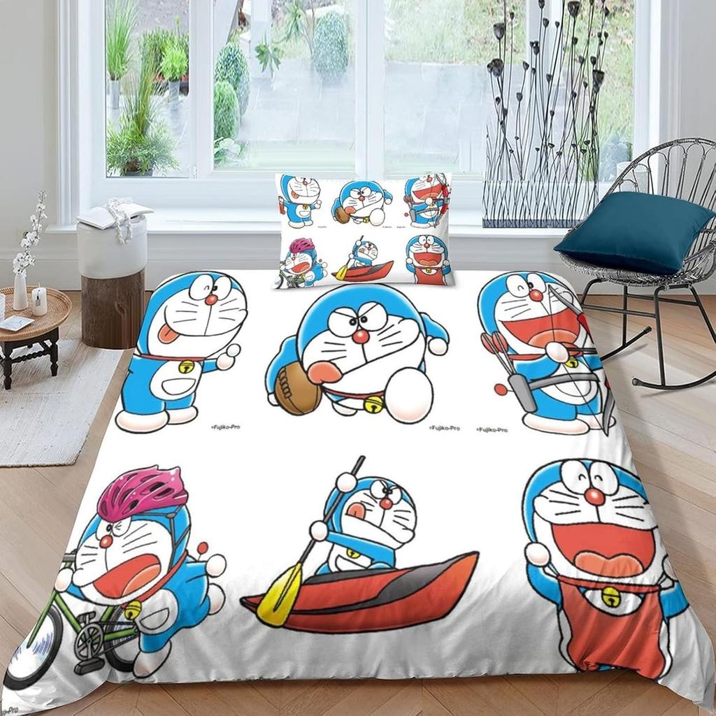 Изысканные 3D Обои с Мультяшным Котом D-Doraemon Принт Постельное Белье Пододеяльник Одеяло Кровать Молодежь Дети Девочки Мальчики Подарок