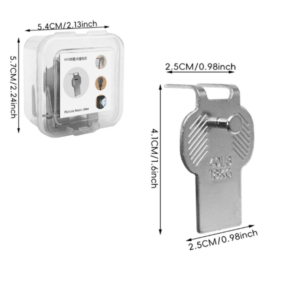 Heavy Duty Claw Picture Hangers Claw Design Large Size Picture Frame Hangers No Damage Mirror Photo Poster Hanger Paintings