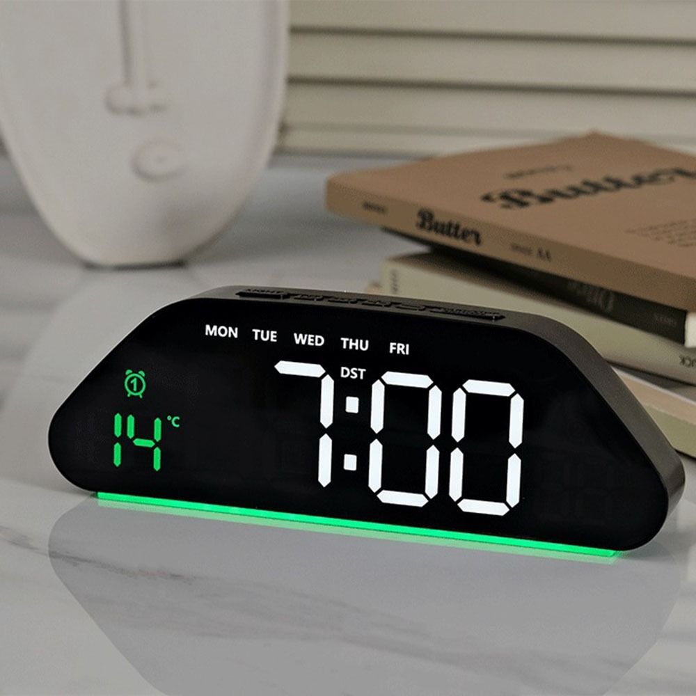 Humidity Display Digital Clock Temperature Display Electronic Clock LED Alarm Clock Living Room