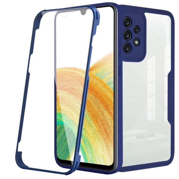 Coque - BOOLING - pour Samsung Galaxy A33 5G - Bleu Marine - Protection 360° - Bordure Renforcée - Anti-Rayure