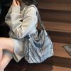 Denim Bag Vintage Commuter Shoulder Crossbody Bag Large Capacity Tote Bag