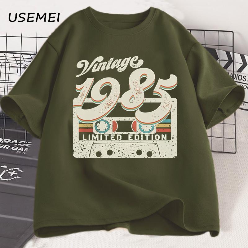 40th Birthday T-Shirt Vintage 1985 Limited Edition T Shirt for Men Women Coton Casual O Neck Tees Man Clothes Oversized Unisex