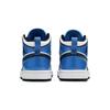 Детские кроссовки Air Jordan 1 Mid SE PS Signal Blue White Black BQ6932-402