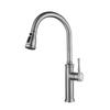 Stainless Steel Pull-out Kitchen Faucet Deck Mounted Mixer Tap 360 Degree Rotation Stream Sprayer Nozzle Kitchen Sink Faucet