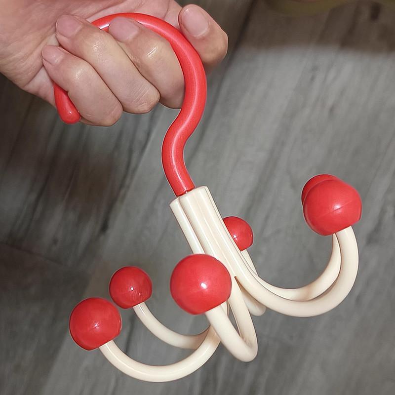 Многофункциональный крючок с шестью когтями и вращающимися когтями для хранения дома и в общежитии