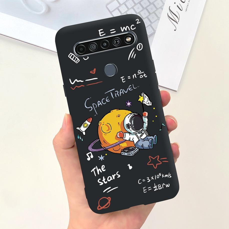 Чехол для LG K61 LMQ630EAW LM-Q630 Модный Цветочный Мягкий Чехол-Бампер Для LG K61 2020 K 61 Силиконовая Задняя Крышка Для LGK61 Funda