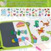 Kids Erasable Graffiti Drawing Book with 12 Watercolor Pens 14 Pages Toddlers Boys Girls Cartoon Doodle Book Educational Drawing Toy