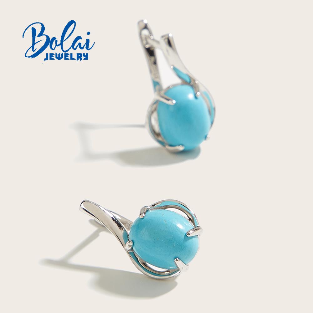 1 пара женских серег простого дизайна с зеленой бирюзой, элегантные изысканные ювелирные изделия из стерлингового серебра 925 пробы