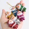 6Pcs Mini Multi-Color Santa Claus Christmas Drop Ornaments Santa Claus Party Xmas Tree Hanging Pendants Decor Home Decoration