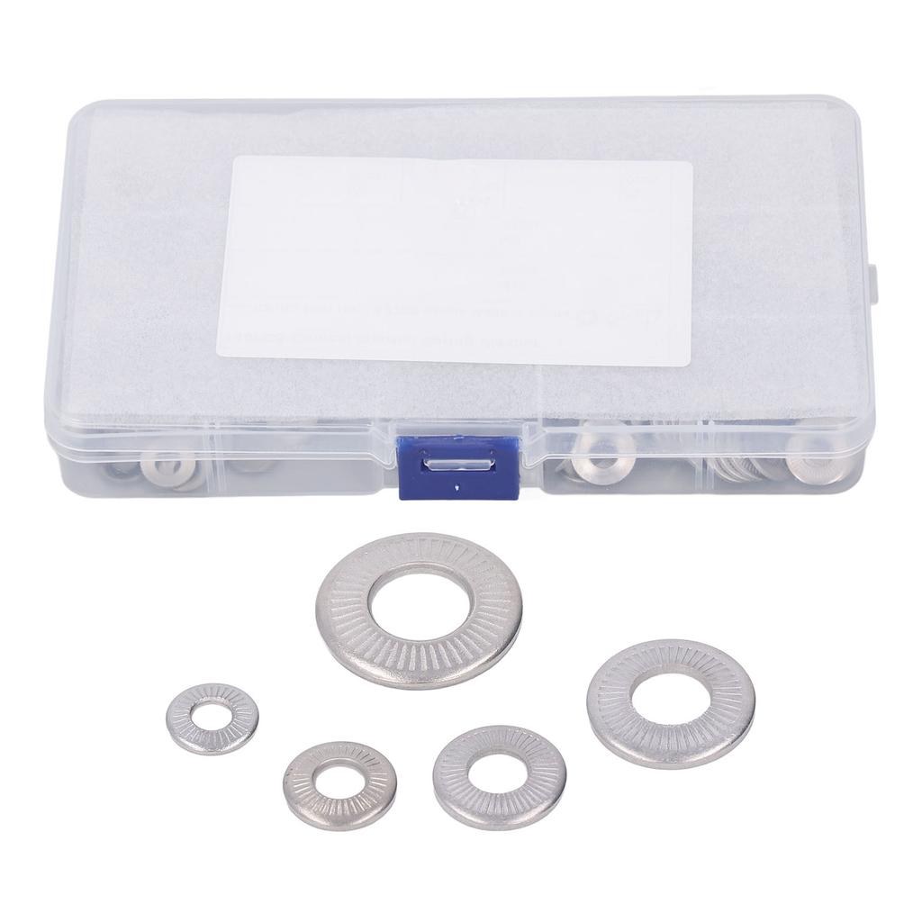 140 шт. 5 типов накатанных конических пружинных шайб из нержавеющей стали с зубчатыми краями M4 M5 M6 M8 M10