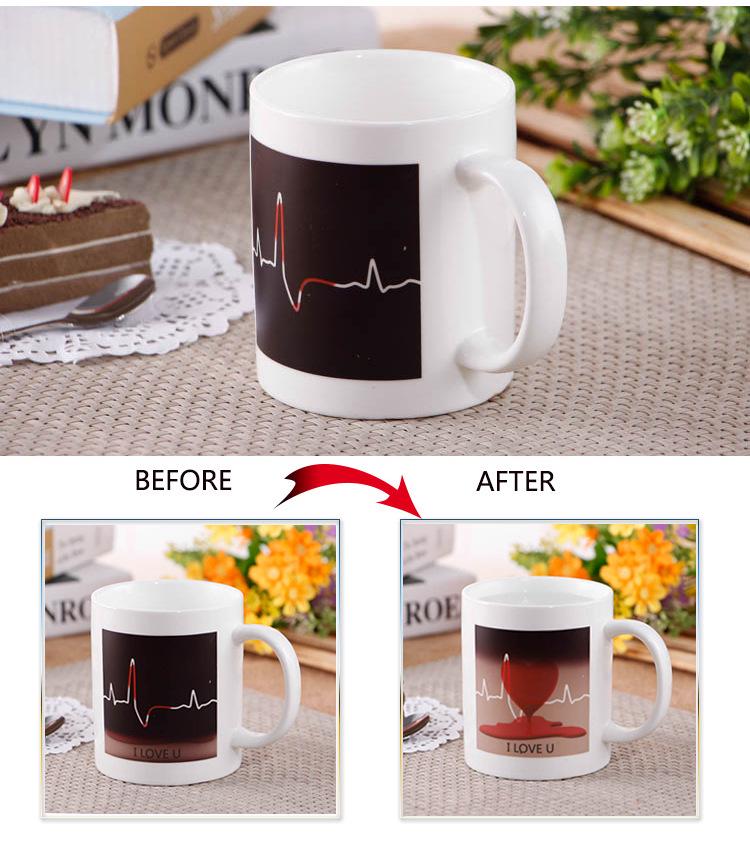 Creative Color-Changing Owl Ceramic Mug - Temperature-Sensitive Magic Cup Gift.