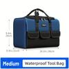 Heavy Duty Tool Bag with Wide Mouth for Tool Storage, Carrier and Organizer, Tool Bag for Men, Wide Mouth Tool Bag with Inside Pockets
