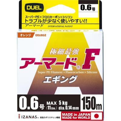 DUEL PE Line 0.6 Armored F Eging 150м 0.6 O Оранжевый Eging H4122-O