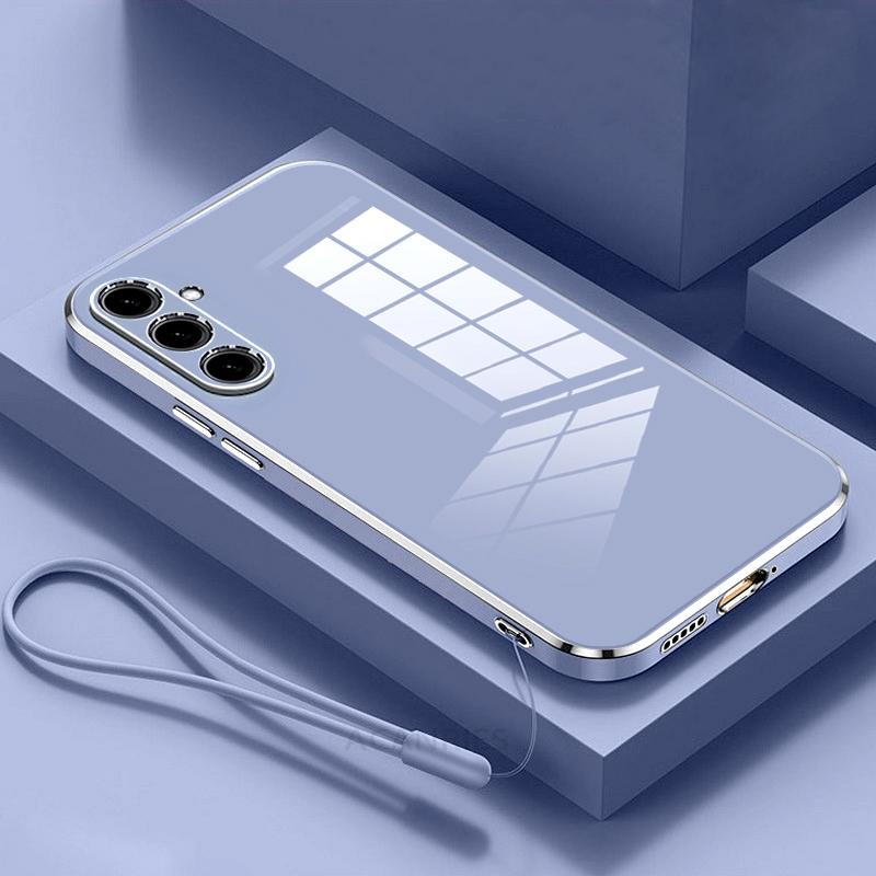 S24ultra Роскошный Покрытие Ремешок Силиконовый Чехол Для Samsung Galaxy S24 Ultra S21 S22 S23 S20 Fe Plus Note 20 10 Мягкий Чехол S24plus