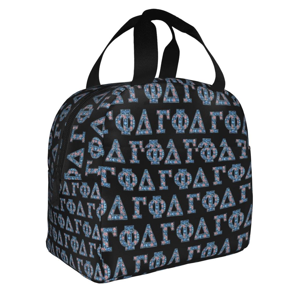 Gamma Phi Delta Insulated Lunch Bags for Women African American Sorority Resuable Cooler Thermal Bento Box School