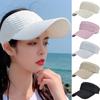 Long Brim Empty Top Hat Hollow Out Breathable Foldable Beach Caps Summer Outdoor Baseball Cap UV Sunshade Sun Visors Quick Drying Mesh Sunscreen Hat