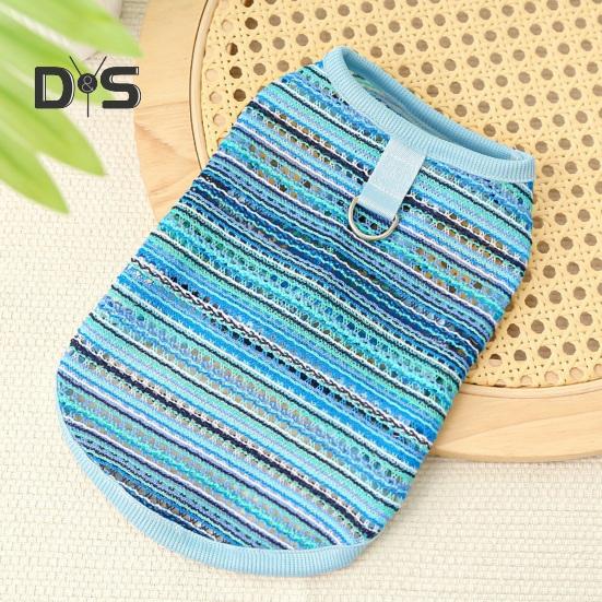 Футболки для собак, летняя безрукавка для домашних животных, дышащая, полая, охлаждающая одежда, одежда для домашних животных для маленьких собак и кошек