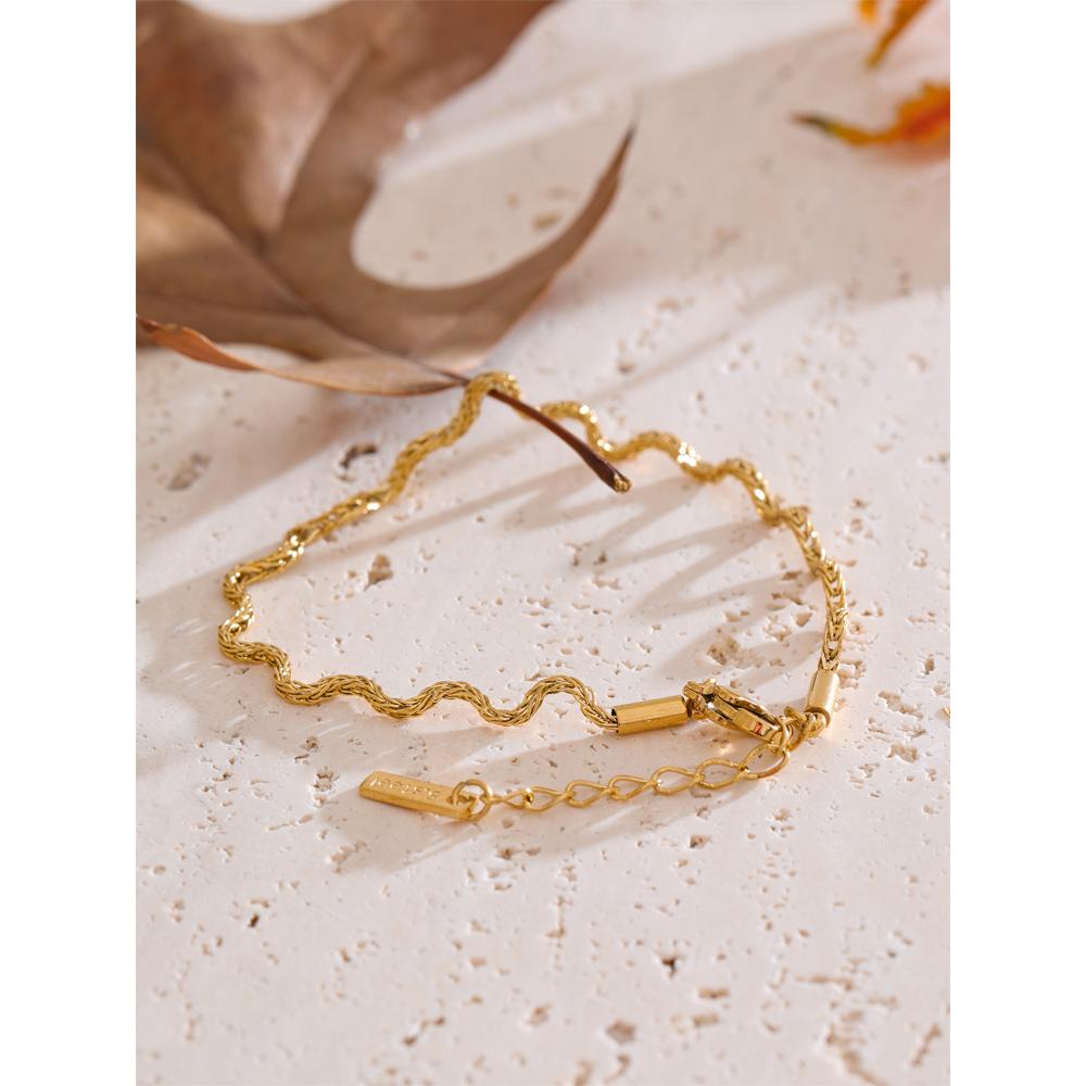 Yhpup 2025 Stainless Steel New Style Chain Chic Fashion Bracelet Bangle Waterproof Arrivals PVD Plated Wrist Jewelry for Women