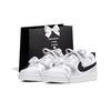 Court Borough Shopping Bag, Nut Tart Slip Resistant Abrasion Resistant Low Top Skateboard Shoes Women's Gray White IB4701-141(Team2362-S-BOX)