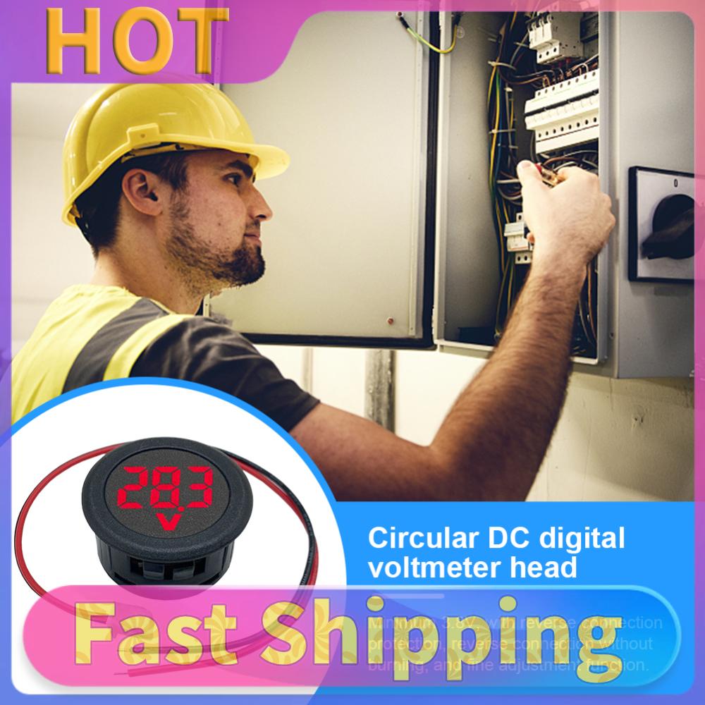 DC 4-100V Car Voltage Current Meter LED Digital Display Volt Detector Tester Two-wire Mini Voltmeter Multimeter Panel
