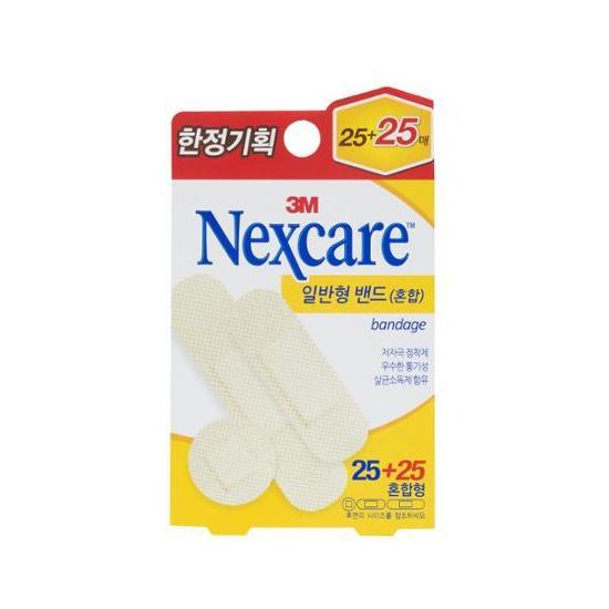3M NEXCARE Regular Mixed Band 25 Sheets + 25 Sheets