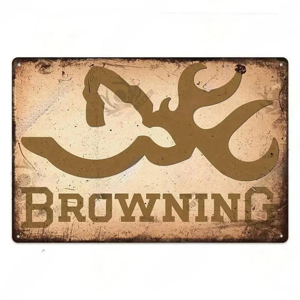 Metal Tin Signs Pistol Stonger Beretta Wesson Colt Vintage Funny Art Wall Decorations for Home Man Cave Garage Cafe Bars Clubs