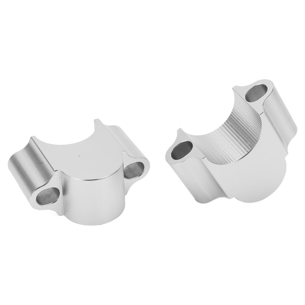 28 мм Мотоциклетный зажим для подъема руля Универсальный 30 мм Высота Монтажный зажим Замена для WR250F 2015‑2017 Серебристый