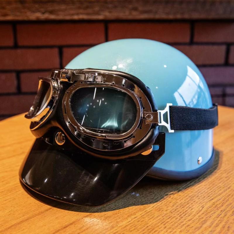 Vintage-Style Half Helmet Electric Scooter Motorcycle 3C Certified Unisex Use ABS Material