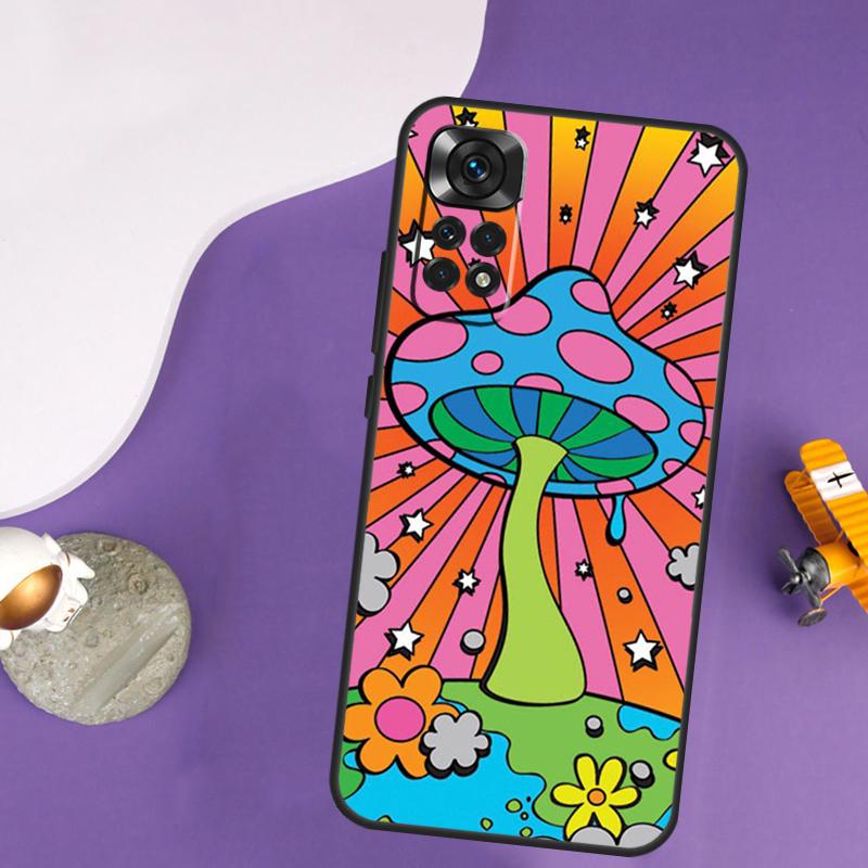 Чехол Hippie Mushroom Frog shrooms для Xiaomi Redmi Note 13 Pro 14 12 9 10 11 Pro 10S 11S 12S Redmi 10C 13C 14C 12C