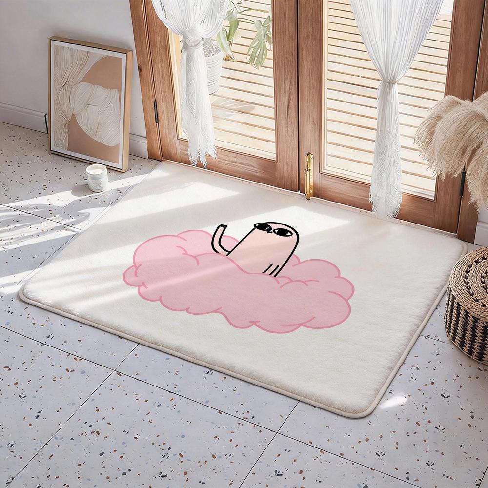 Character K Ketnipz Floor Mat Eco Flannel Doormat Non Slip Odorless Indoor Floor Rug Soft Short Plush Home Mat