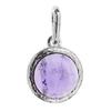 [Q9281] - Silver Pendant 'Meghan' Amethyst Silver (rhodium-plated) - 11 Mm