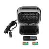 Black 50W LED Light Remote Control Searchlight High Brightness Work Lamp for Car Yacht SUV