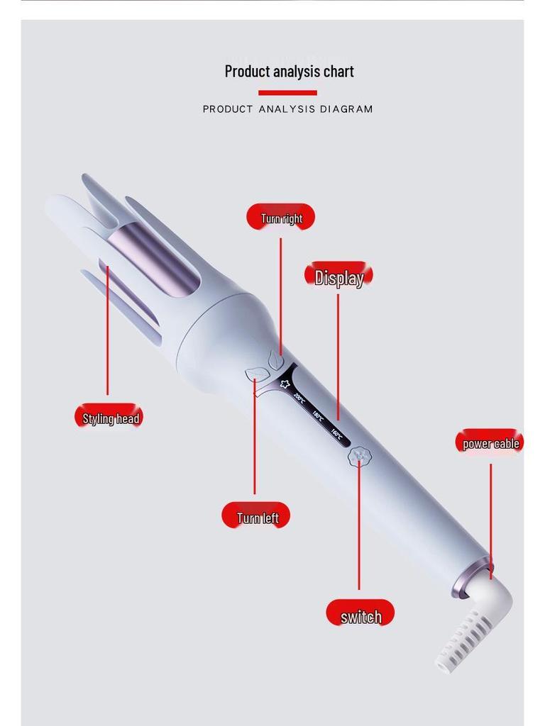 36mm Cat Paw Egg Roll Hair Curler - Long-Lasting Big Wave Perm for Small Curls