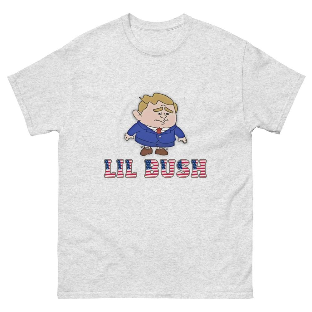 Унисекс Футболка Lil Bush, Смешные Футболки, Патриотические Футболки, Поп-культура, Футболка Lil Bush