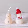 3D Снеговик силиконовые формы для свечей Снеговик формы для мыла Christma силиконовые формы для мыла силикагель Die ароматический камень форма для свечей