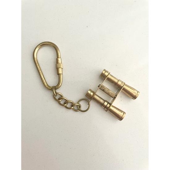 Брелок в форме телескопа, латунный морской уникальный стиль, декор для ключа ручной работы