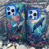 Чехол для телефона «Космический Океан Акула-кит» для IPhone 16 15 14 Pro Max 13 11 12 Pro Max Mini 16 15 14 Plus Ударопрочный Лазерный Чехол Fundas