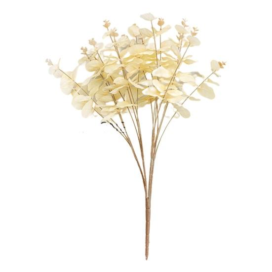 Artificial Flower Realistic Faux Eucalyptus Looking Vibrant Color Attractive Flower Dining Table Fake Plant Decor for Home