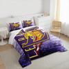 "Basketball Player Dunk Art Purple Bedding set, Bedding set (1 duvet cover, 2 pillowcases, duvet not included)."