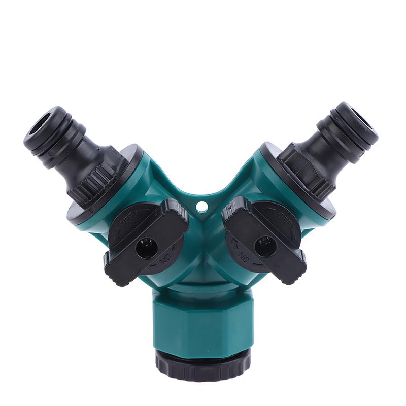 Garden Hose Connector Garden Hose Splitter With Faucet Watering Shut Off For Landscaping Flower Planting Irrigation