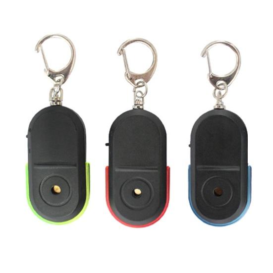 2/3 шт. Поиск ключей Голосовое управление Оборудование против потери с активацией свистом Светодиодный свет Маленький легкий трекер ключей Брелок для кошелька